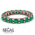 Glamorous Emerald Eternity Ring - Paige No. 50 image 3