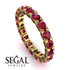 Glamorous Ruby Eternity Ring - Paige No. 40 image 10