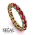 Glamorous Ruby Eternity Ring - Paige No. 25 image 10