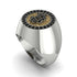 Glamorous Black Diamond Bitcoin Ring - Dominic No. 21 image 1