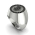 Glamorous Black Diamond Bitcoin Ring - Dominic No. 27 image 1