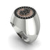 Glamorous Black Diamond Bitcoin Ring - Dominic No. 24 image 1