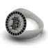 Glamorous Black Diamond Bitcoin Ring - Dominic No. 27 image 3