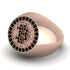 Glamorous Black Diamond Bitcoin Ring - Dominic No. 23 image 3