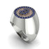Glamorous Sapphire Bitcoin Ring - Dominic No. 42 image 1