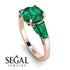 Glamorous Custom Emerald Ring - Harley No. 20 image 2