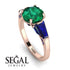 Glamorous Custom Emerald Ring - Harley No. 65 image 2