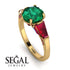 Glamorous Custom Emerald Ring - Harley No. 49 image 2