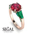Glamorous Custom Ruby Ring - Harley No. 26 image 2