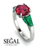 Glamorous Custom Ruby Ring - Harley No. 27 image 2