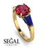Glamorous Custom Ruby Ring - Harley No. 70 image 2