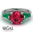 Glamorous Custom Ruby Ring - Harley No. 27 image 3