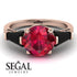 Glamorous Custom Ruby Ring - Harley No. 41 image 3