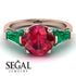 Glamorous Custom Ruby Ring - Harley No. 26 image 3