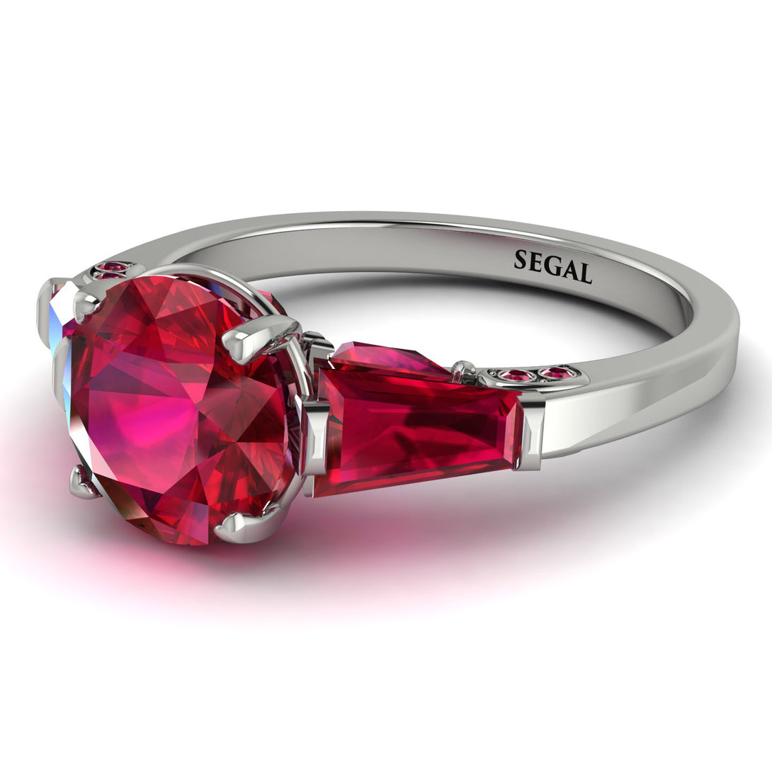 Glamorous Custom Ruby Ring - Harley No. 57