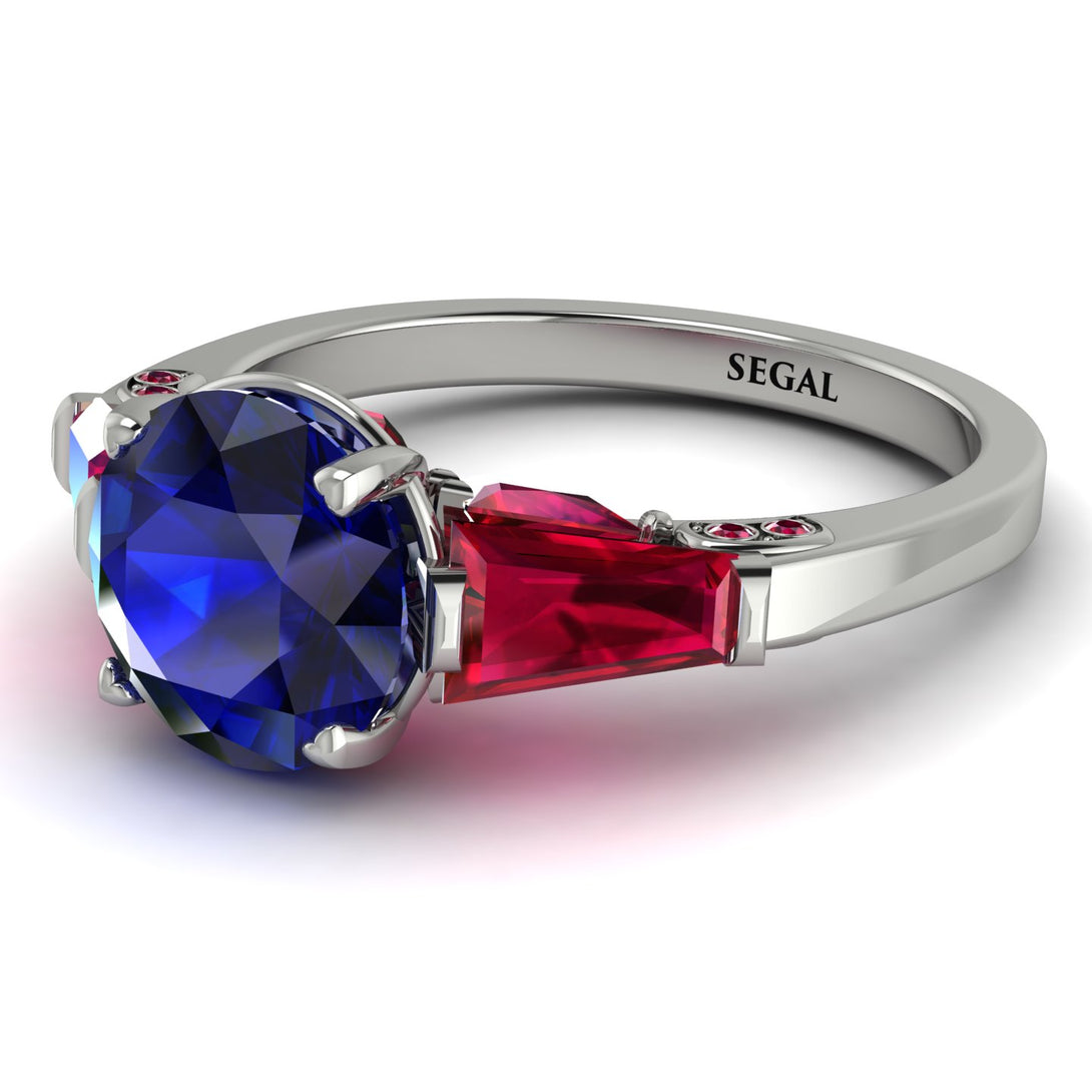 Glamorous Custom Sapphire Ring - Harley No. 60