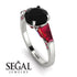 Glamorous Custom Black Diamond Ring - Harley No. 54 image 2