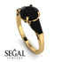 Glamorous Custom Black Diamond Ring - Harley No. 37 image 2