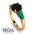 Glamorous Custom Black Diamond Ring - Harley No. 22 image 2
