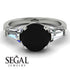 Glamorous Custom Black Diamond Ring - Harley No. 9 image 3