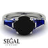 Glamorous Custom Black Diamond Ring - Harley No. 69 image 3