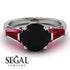 Glamorous Custom Black Diamond Ring - Harley No. 54 image 3