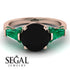 Glamorous Custom Black Diamond Ring - Harley No. 23 image 3