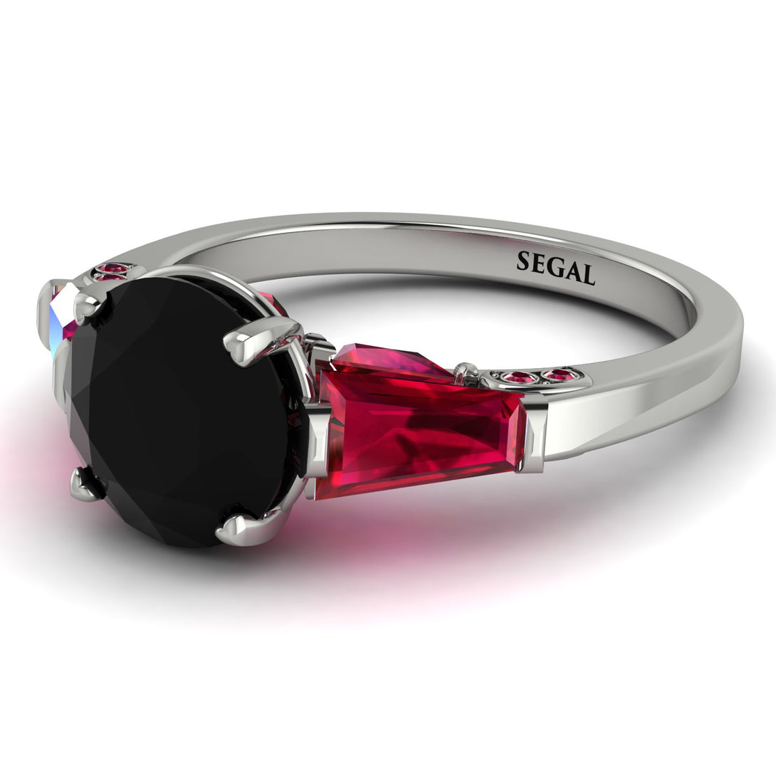 Glamorous Custom Black Diamond Ring - Harley No. 54