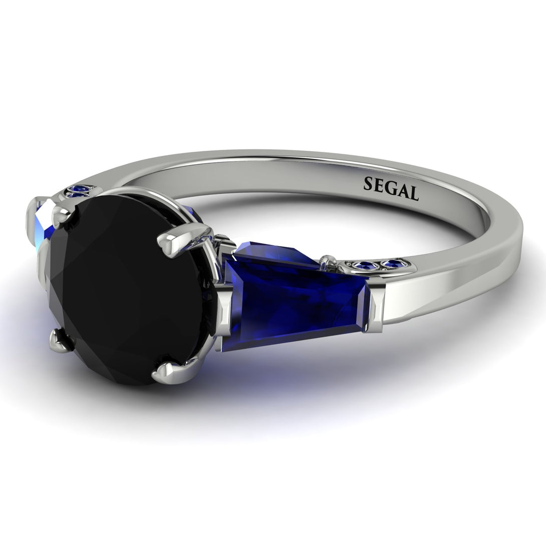 Glamorous Custom Black Diamond Ring - Harley No. 69