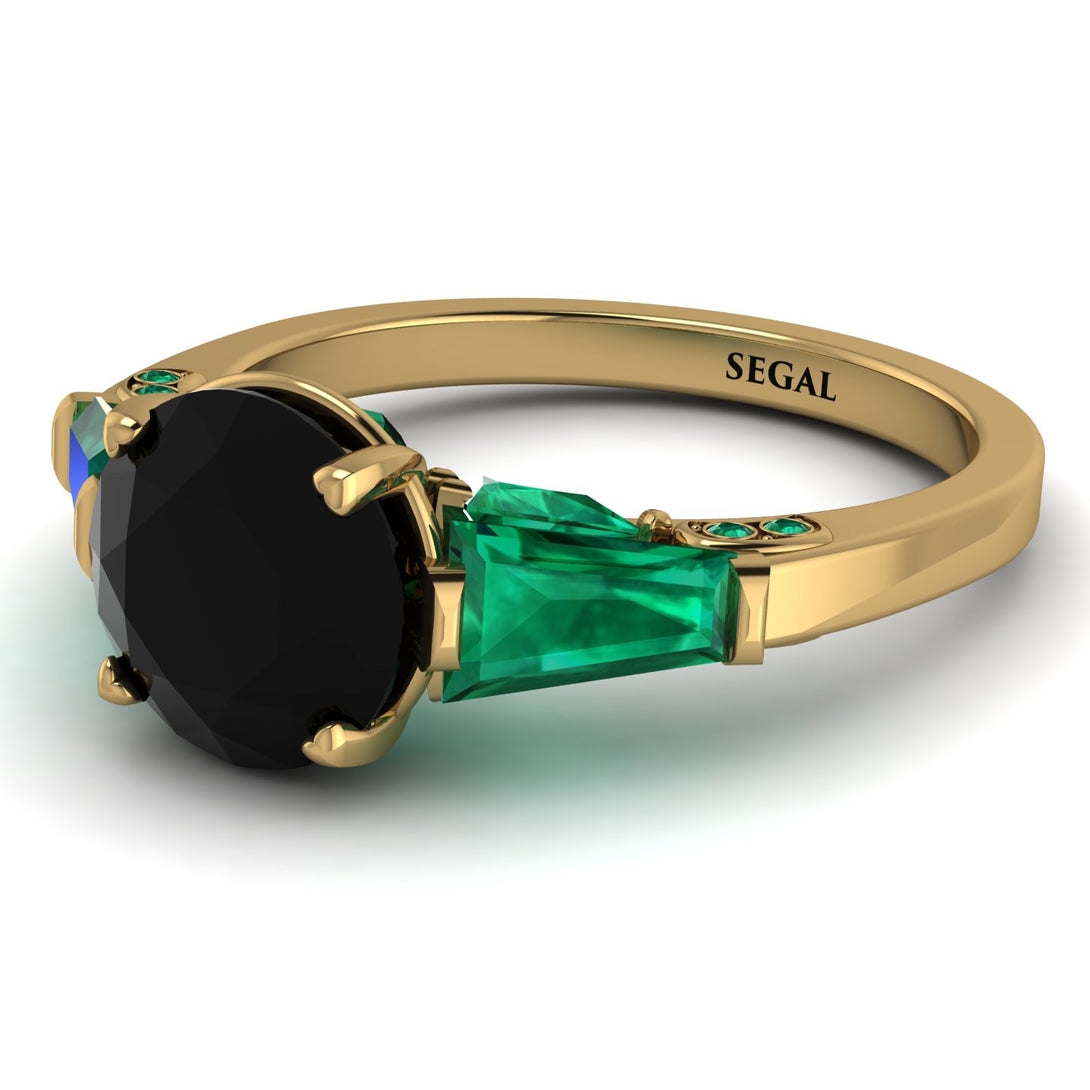 Glamorous Custom Black Diamond Ring - Harley No. 22