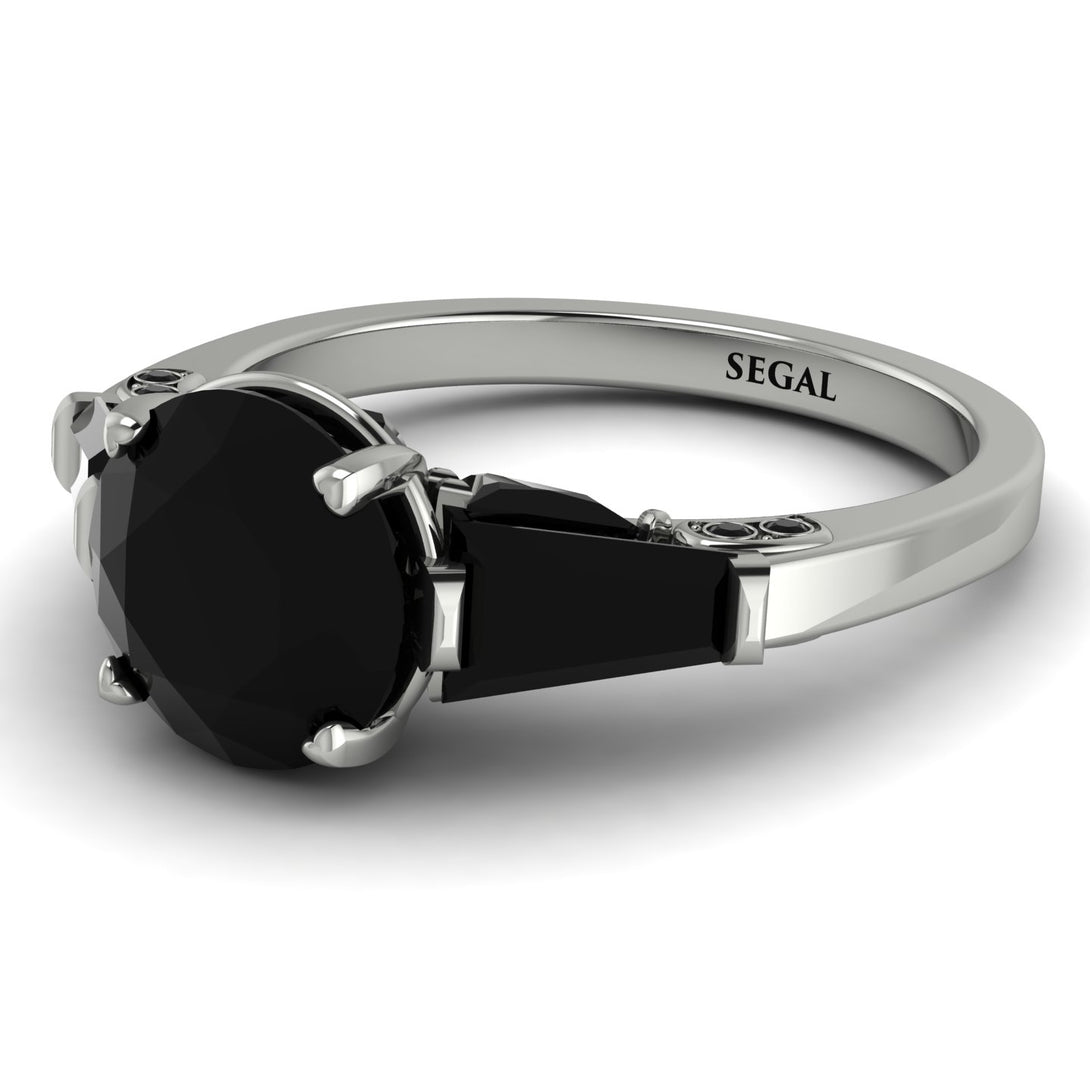 Glamorous Custom Black Diamond Ring - Harley No. 39