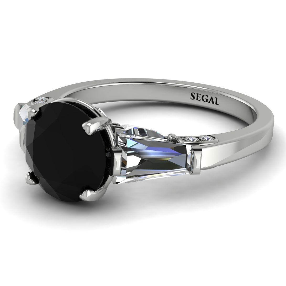 Glamorous Custom Black Diamond Ring - Harley No. 9