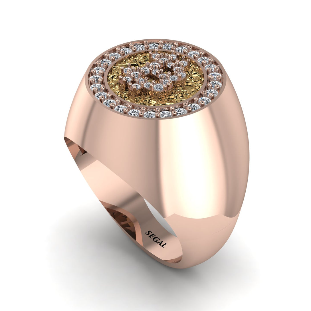 Glamorous Diamond Bitcoin Ring - Dominic No. 2