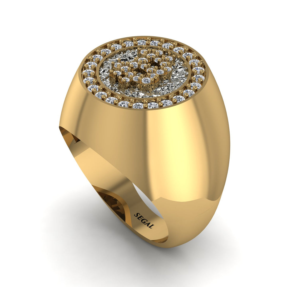 Glamorous Diamond Bitcoin Ring - Dominic No. 7