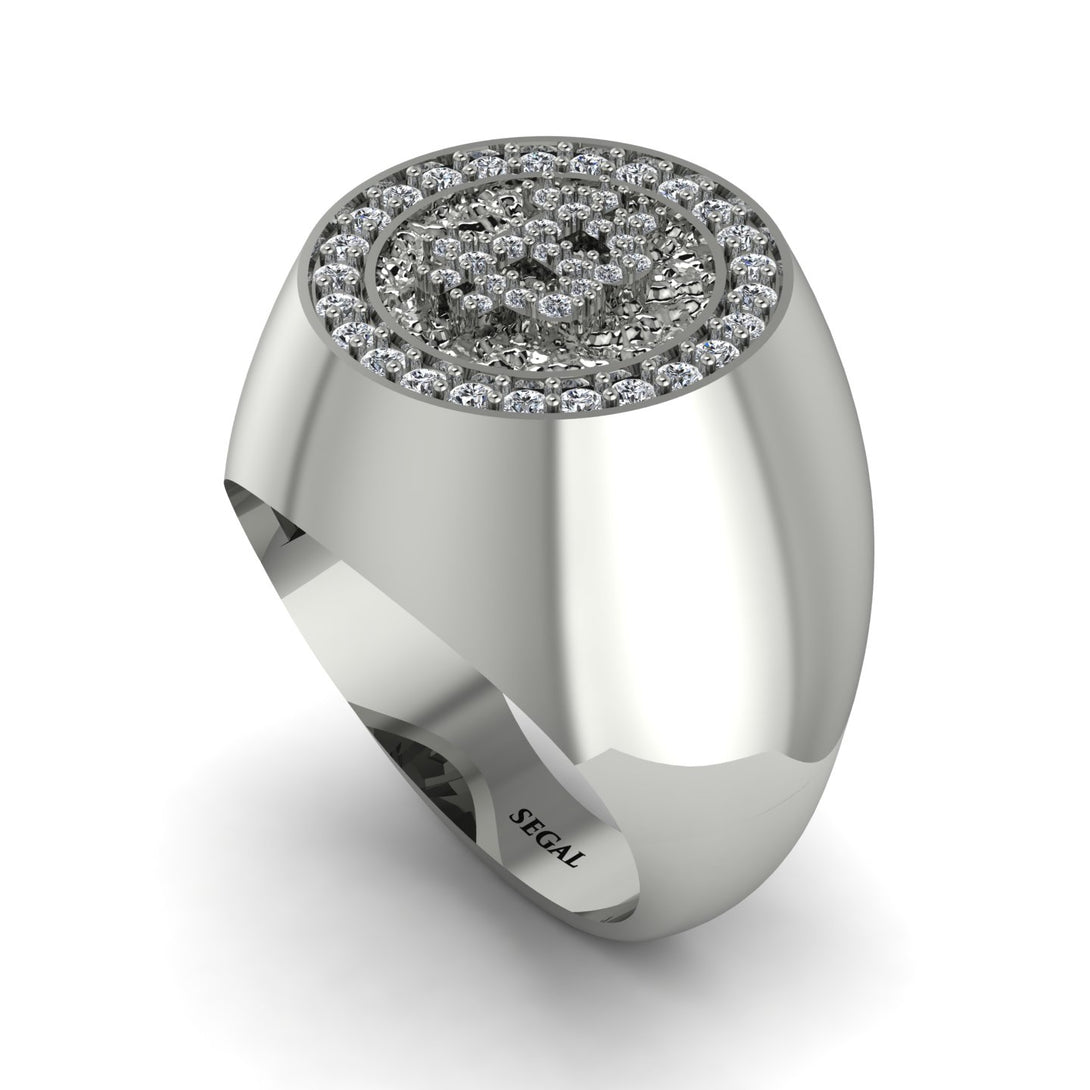 Glamorous Diamond Bitcoin Ring - Dominic No. 9