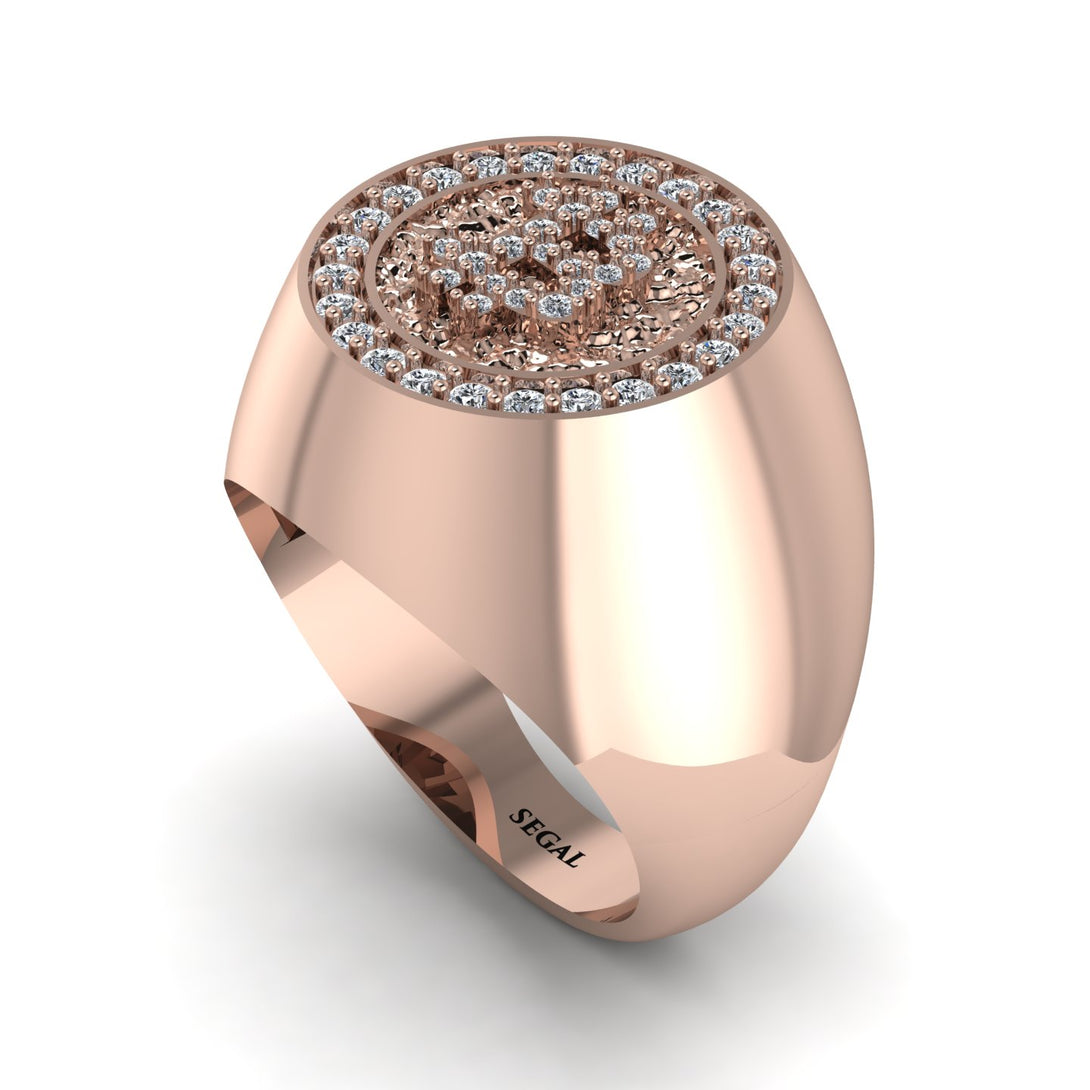 Glamorous Diamond Bitcoin Ring - Dominic No. 5