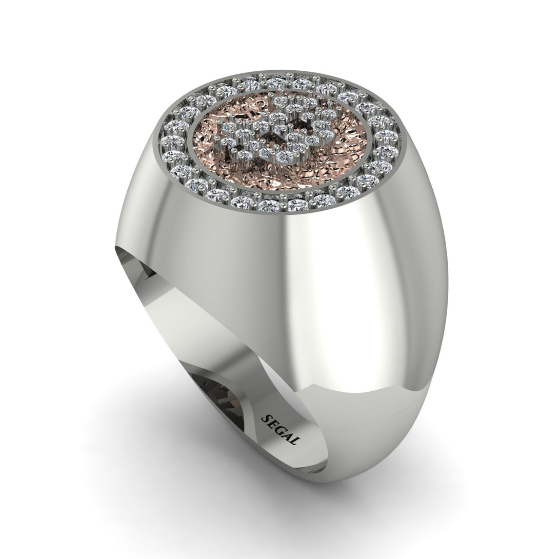 Glamorous Diamond Bitcoin Ring - Dominic No. 6