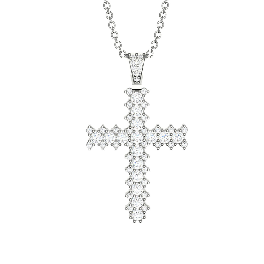 Glamorous Diamond Cross Pendant - Raymond No. 3