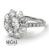 Glamorous Diamond Halo Engagement Ring - Amaya No. 3 image 15