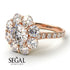 Glamorous Diamond Halo Engagement Ring - Amaya No. 2 image 16