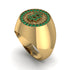 Glamorous Emerald Bitcoin Ring - Dominic No. 10 image 1