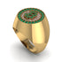 Glamorous Emerald Bitcoin Ring - Dominic No. 13 image 1