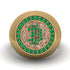 Glamorous Emerald Bitcoin Ring - Dominic No. 13 image 2