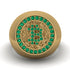 Glamorous Emerald Bitcoin Ring - Dominic No. 10 image 2