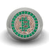 Glamorous Emerald Bitcoin Ring - Dominic No. 15 image 2