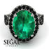 Glamorous Oval Emerald Ring - Jordyn No. 36 image 2