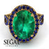 Glamorous Oval Emerald Ring - Jordyn No. 64 image 2
