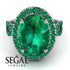 Glamorous Oval Emerald Ring - Jordyn No. 21 image 2