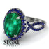 Glamorous Oval Emerald Ring - Jordyn No. 66 image 10