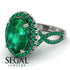 Glamorous Oval Emerald Ring - Jordyn No. 21 image 10